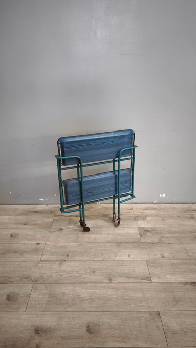90605 Carrello pieghevole blu in metallo