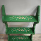 90608 Bacheca pensile in legno dipinta verde