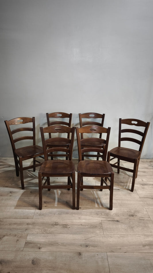 90666 Set n 6 sedie in legno