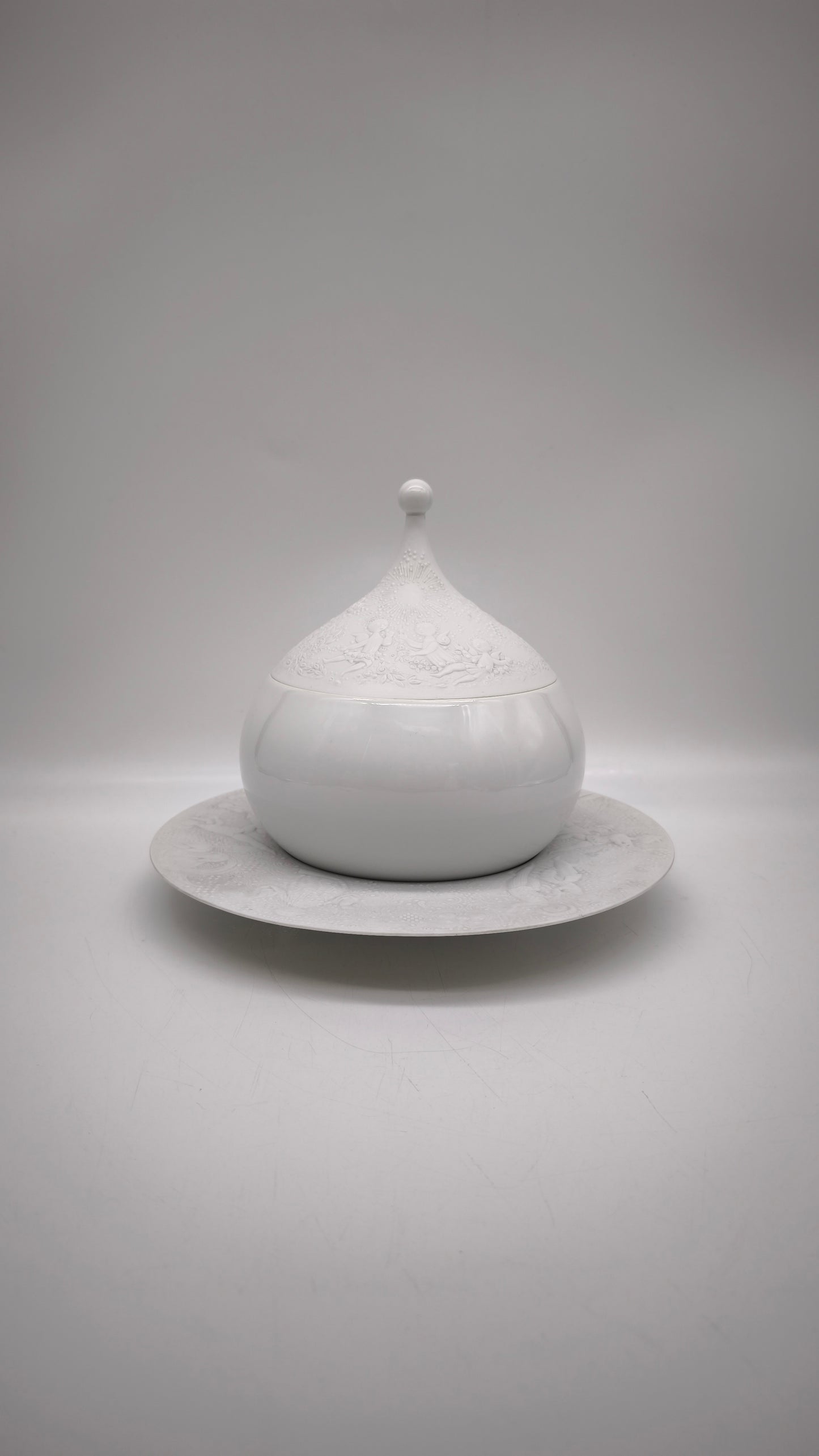45 Piatto Con Ciotola Collezione Flauto Magico (Zauberflote) Di Bjorn Wiinblad per Rosenthal