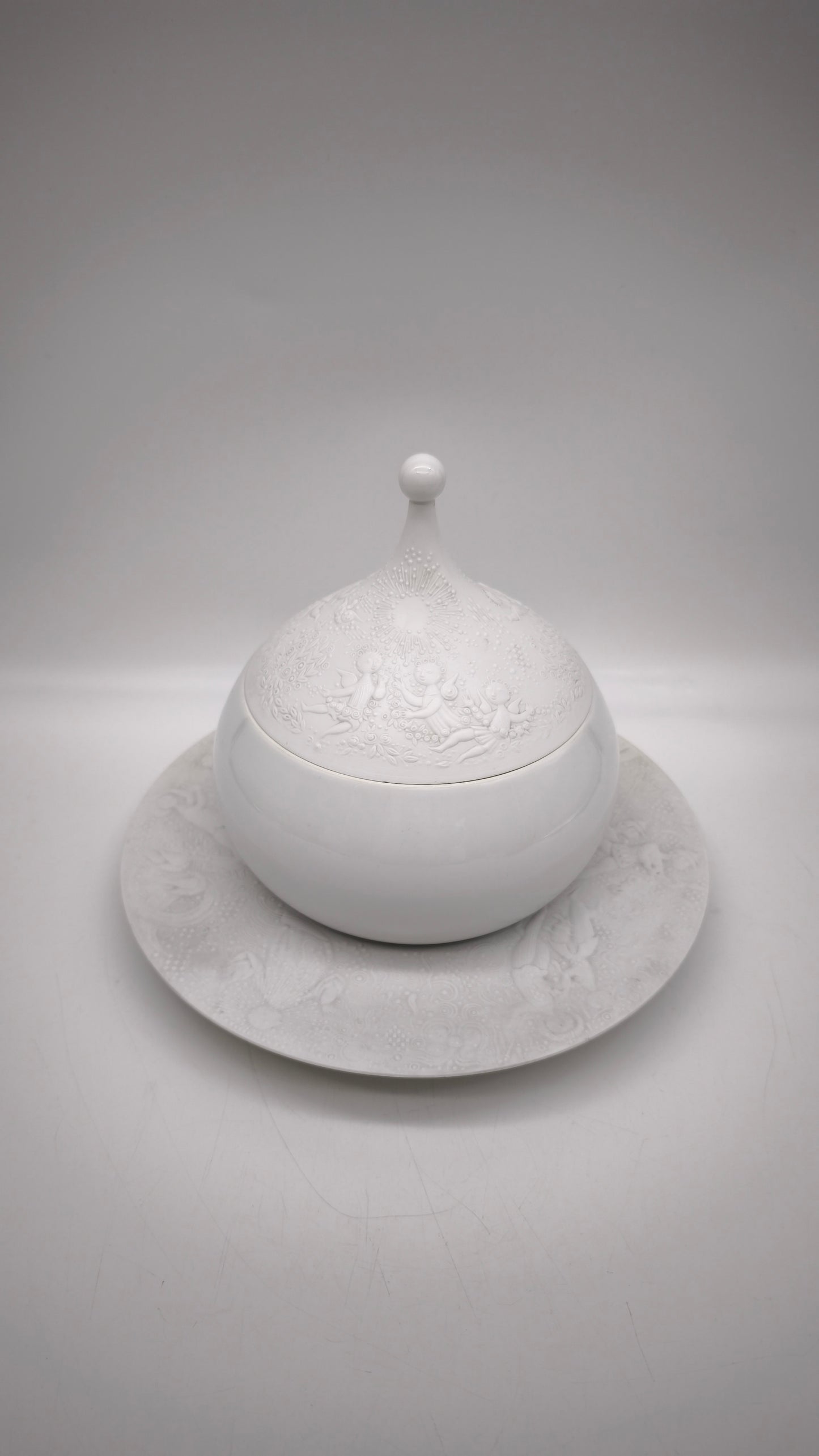45 Piatto Con Ciotola Collezione Flauto Magico (Zauberflote) Di Bjorn Wiinblad per Rosenthal
