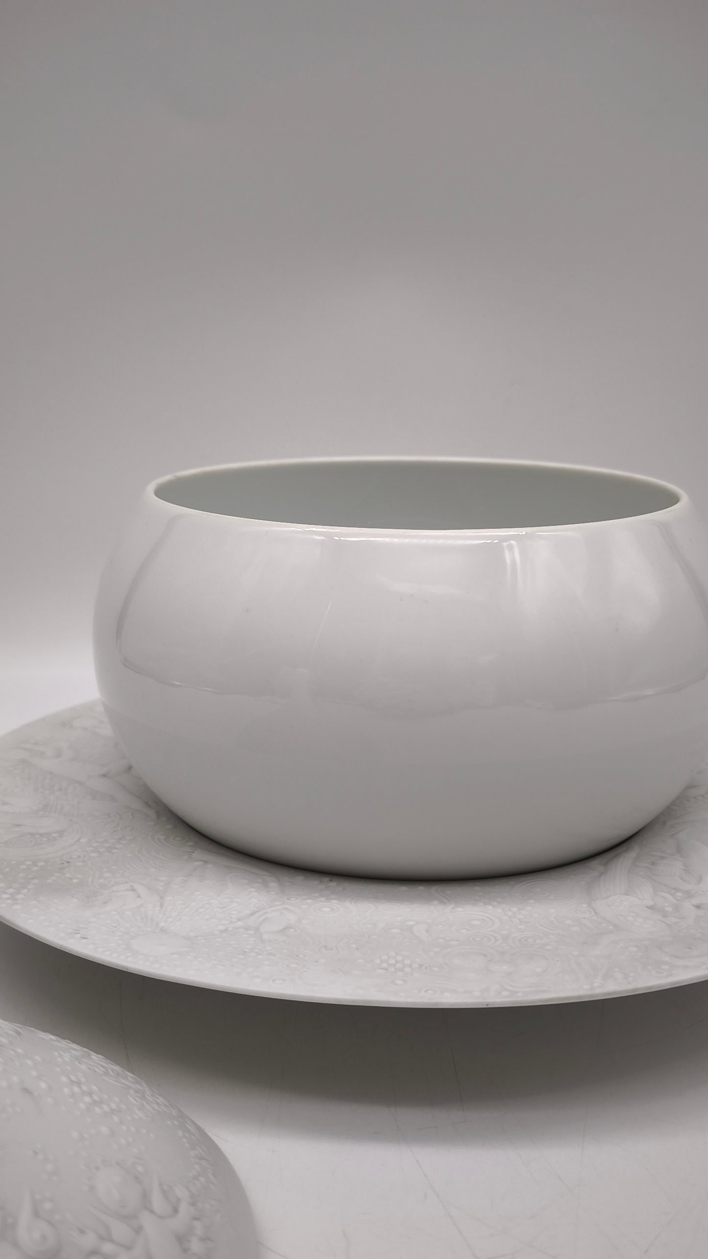 45 Piatto Con Ciotola Collezione Flauto Magico (Zauberflote) Di Bjorn Wiinblad per Rosenthal