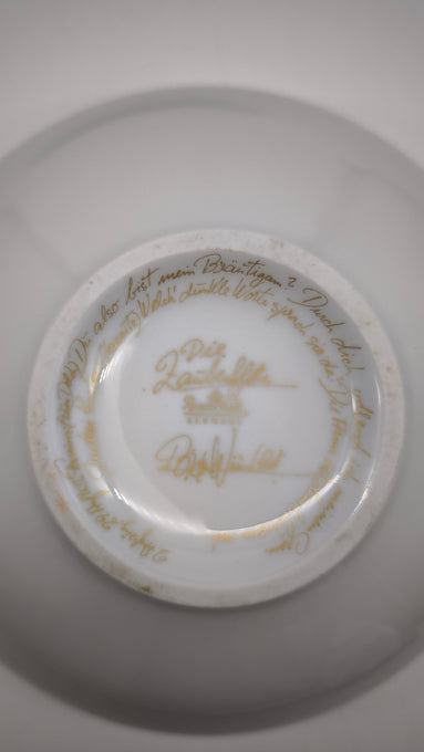 45 Piatto Con Ciotola Collezione Flauto Magico (Zauberflote) Di Bjorn Wiinblad per Rosenthal