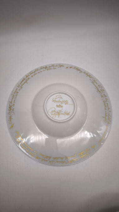 45 Piatto Con Ciotola Collezione Flauto Magico (Zauberflote) Di Bjorn Wiinblad per Rosenthal