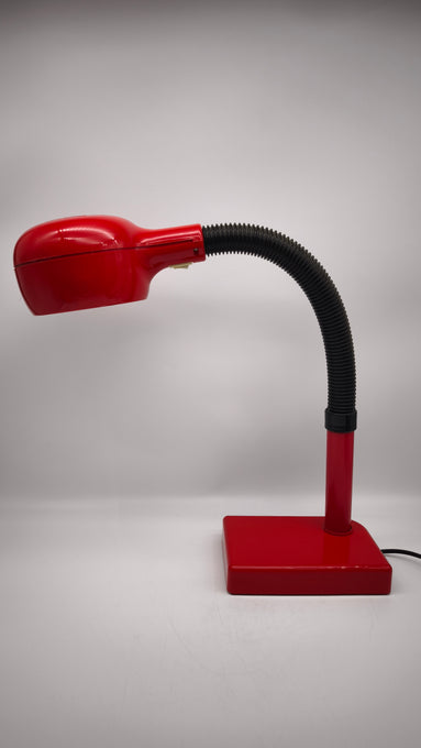 110 Lampada da tavolo Flex Red di Magistretti per Emmedi