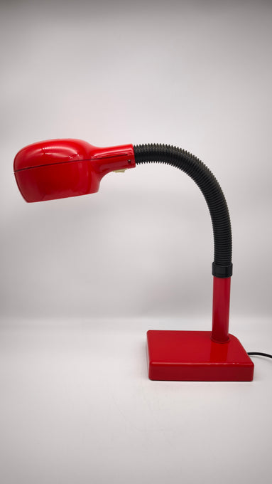 110 Lampada da tavolo Flex Red di Magistretti per Emmedi