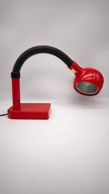 110 Lampada da tavolo Flex Red di Magistretti per Emmedi