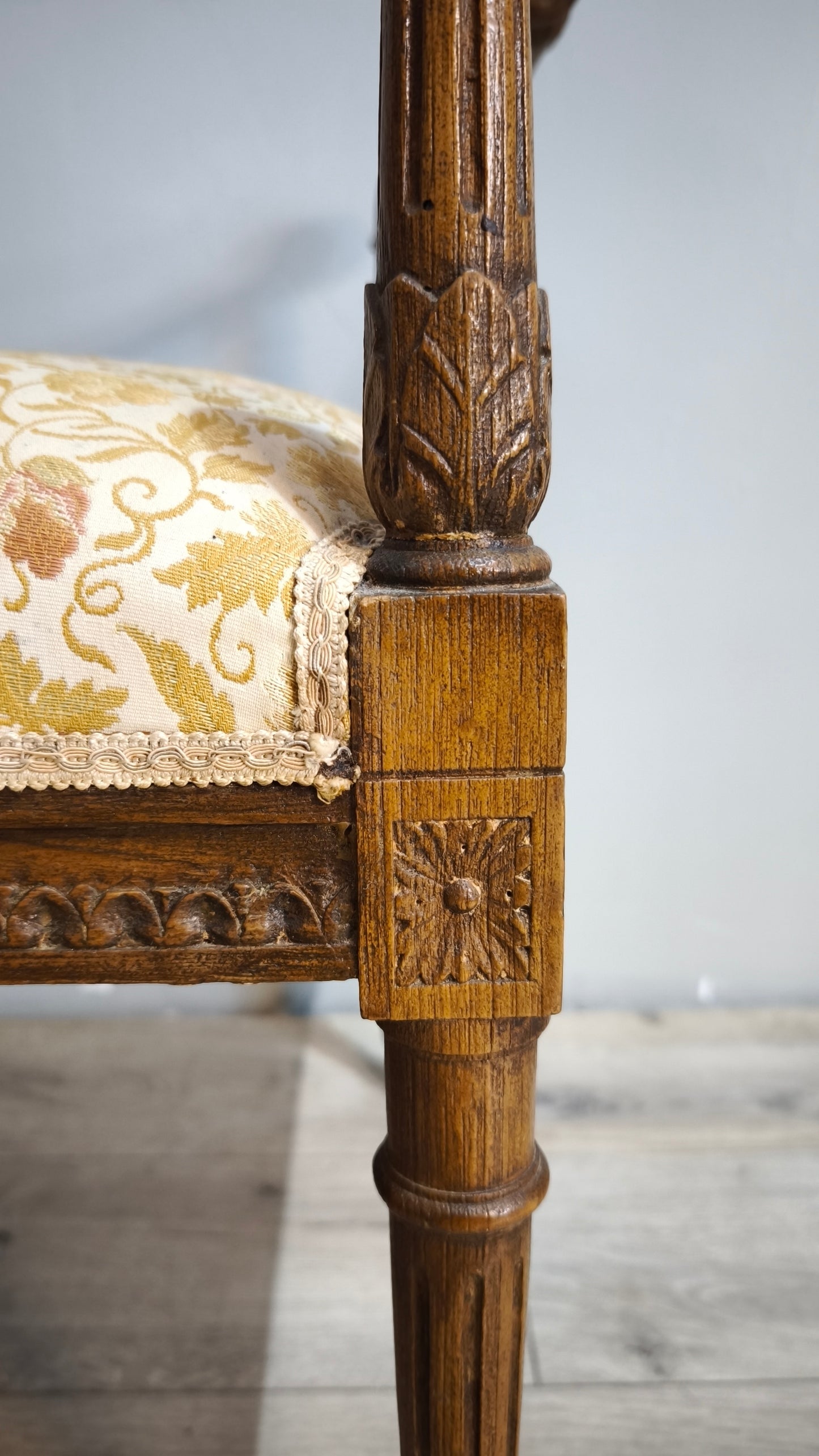 90719 Panchetta in legno e tessuto