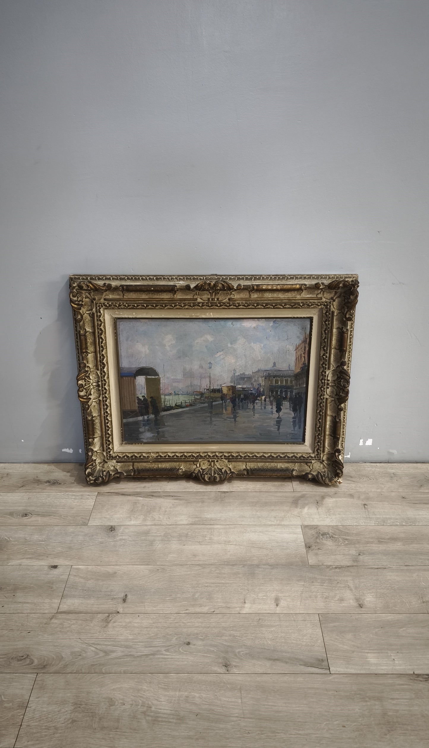 90732 Quadro Vittorio Nattino, pausa di pioggia