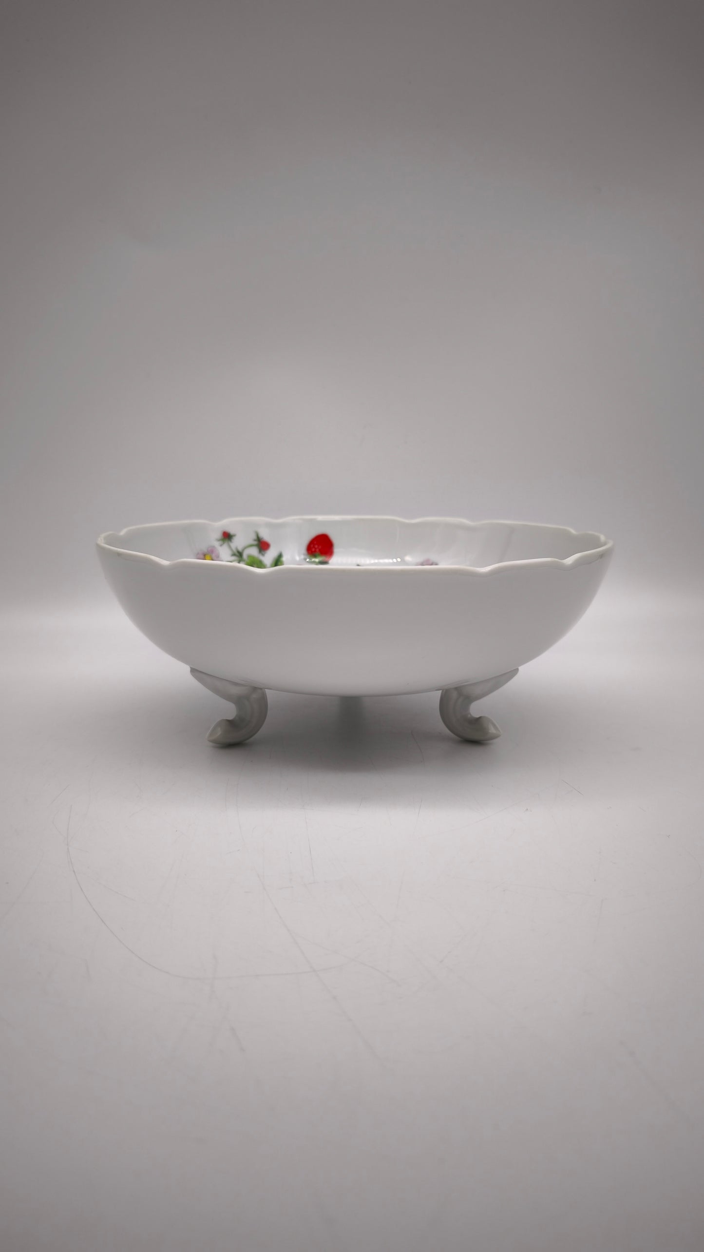 12 Set da macedonia 'Fraises De Quatre Saisons' di Nicole Bernardaud per Limoges