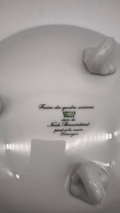 12 Set da macedonia 'Fraises De Quatre Saisons' di Nicole Bernardaud per Limoges