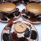 90386 Set n 12 tazze in terracotta smaltata, Aquila