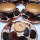 90386 Set n 12 tazze in terracotta smaltata, Aquila