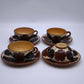 90386 Set n 12 tazze in terracotta smaltata, Aquila