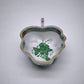 11 Ciotolina in ceramica Herend con decoro a foglie dipinte