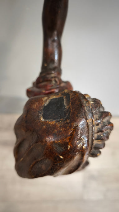 90753 Statua in legno intagliato