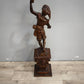 90753 Statua in legno intagliato