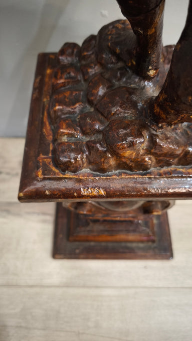 90753 Statua in legno intagliato