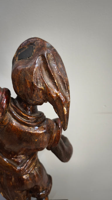 90753 Statua in legno intagliato
