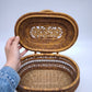 64 Cestino artigianale in rattan