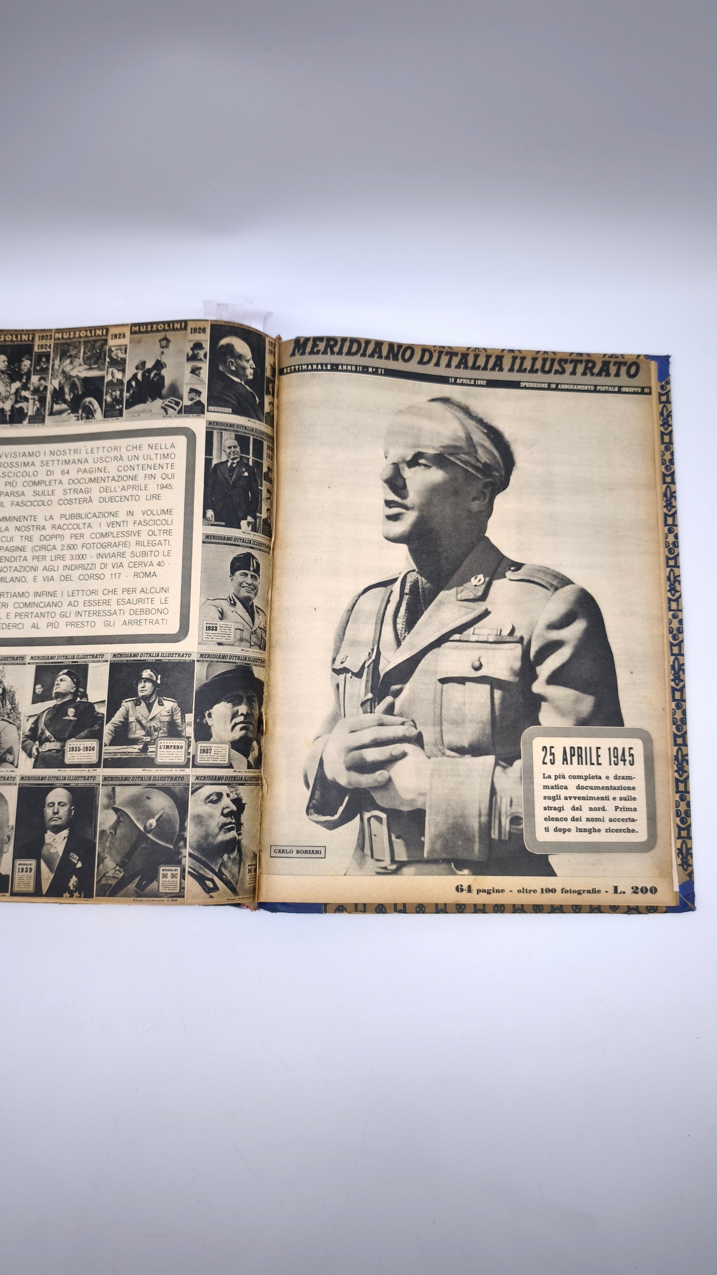 87819 Meridiano d'Italia, Storia dal 1915 al 1945 (raccolta riviste primi del '900)