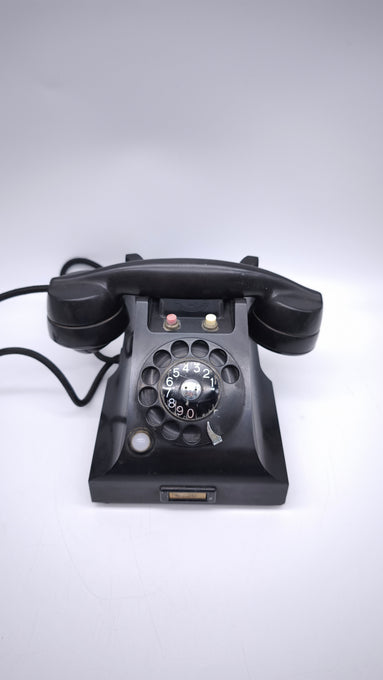 89070 Telefono vintage Fatme nero in bachelite, anni '40-'50