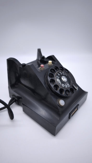 89070 Telefono vintage Fatme nero in bachelite, anni '40-'50
