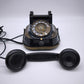 89071 Telefono vintage rotante FTR in bachelite con maniglia in ottone