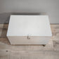 90885 Baule in ferro grigio con ruote