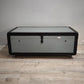 90916 Baule in legno e ferro grigio con ruote