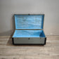 90916 Baule in legno e ferro grigio con ruote
