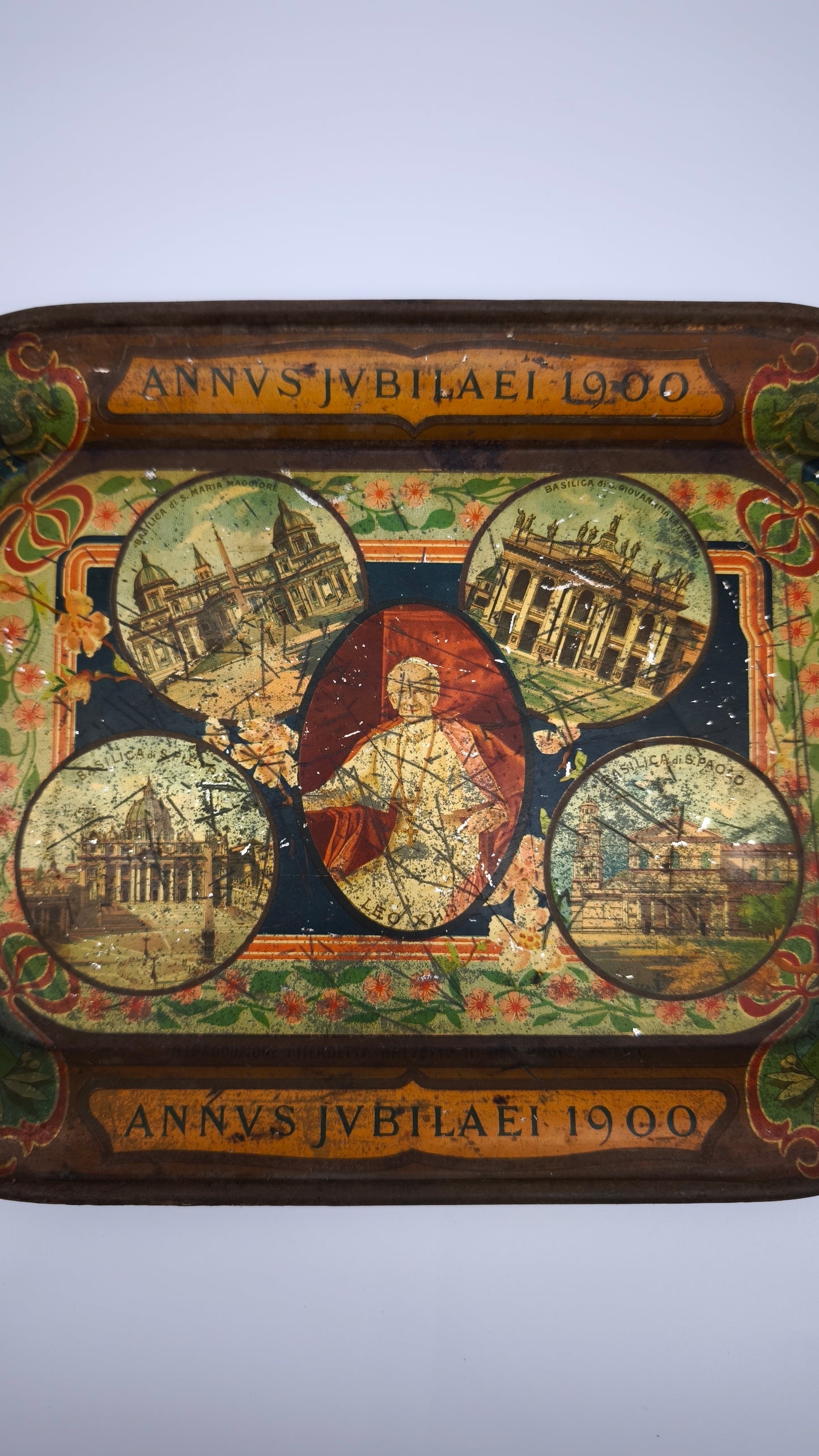 90877 Vassoio in metallo 'Annus Jubilaei 1900'