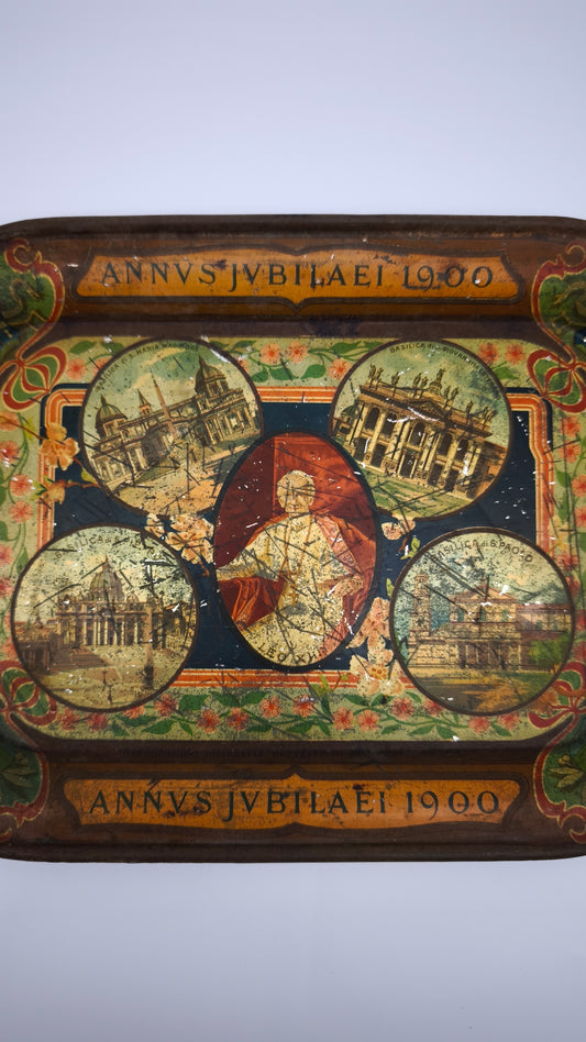 90877 Vassoio in metallo 'Annus Jubilaei 1900'