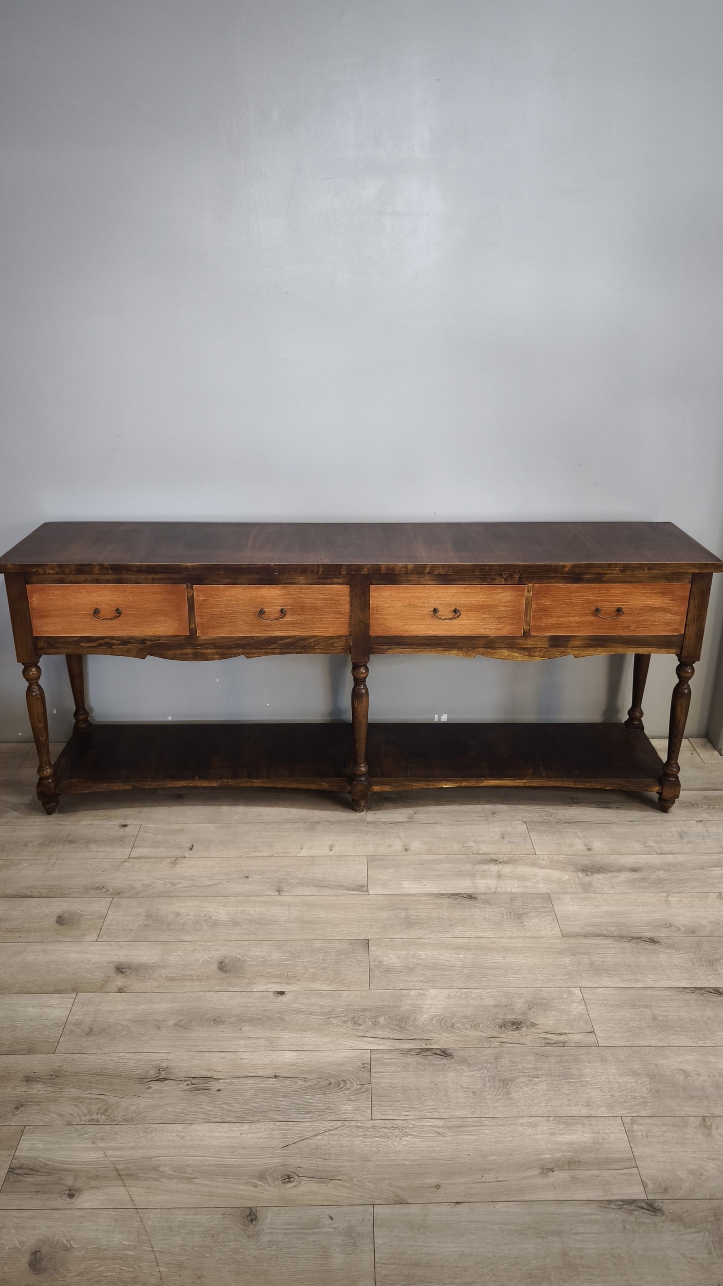 90961 Console in legno con quattro cassetti