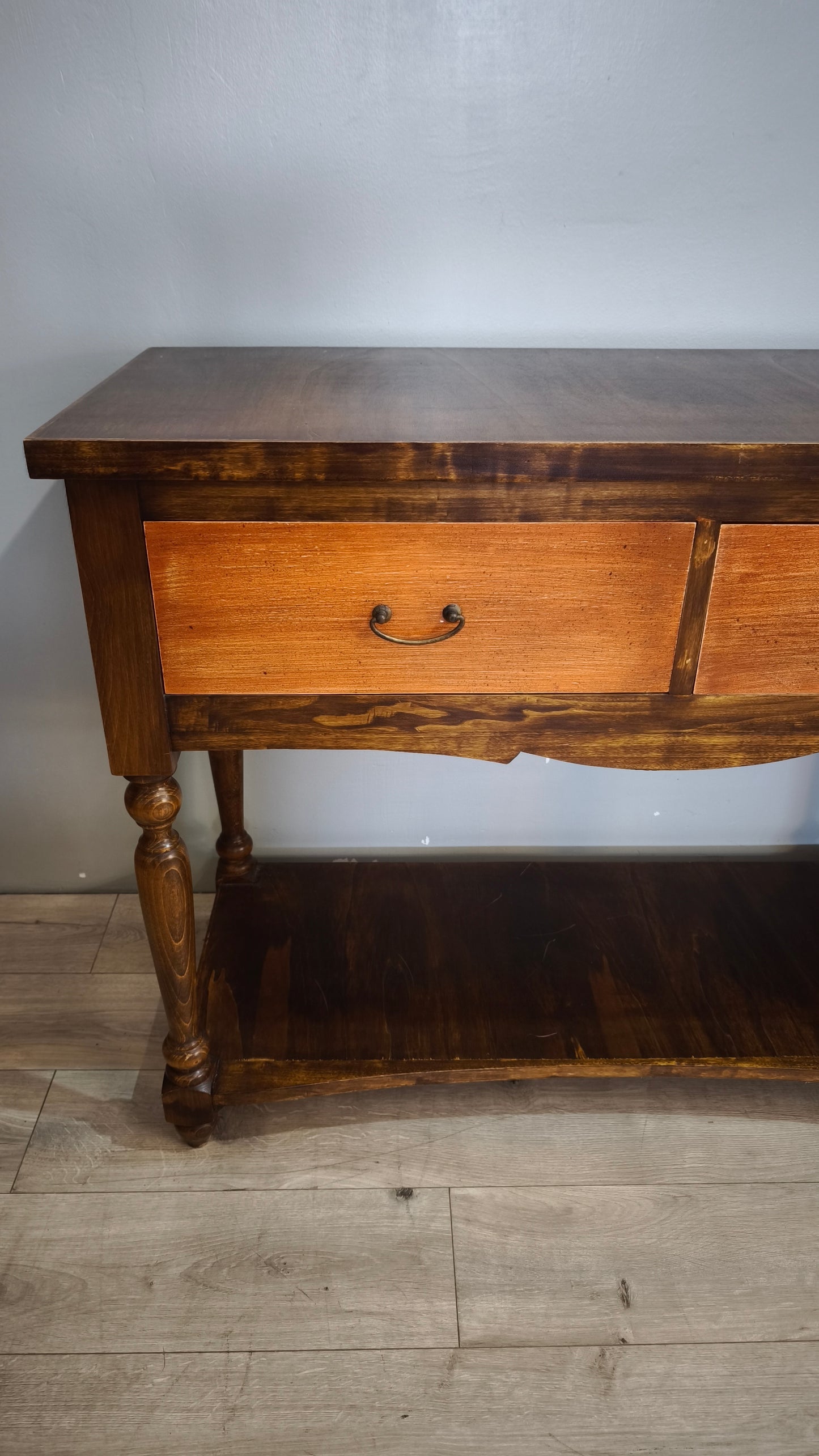 90961 Console in legno con quattro cassetti