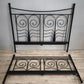 90957 Struttura letto matrimoniale Ikea in ferro nero