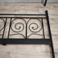 90957 Struttura letto matrimoniale Ikea in ferro nero