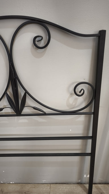 90958 Struttura letto singolo Ikea in ferro nero