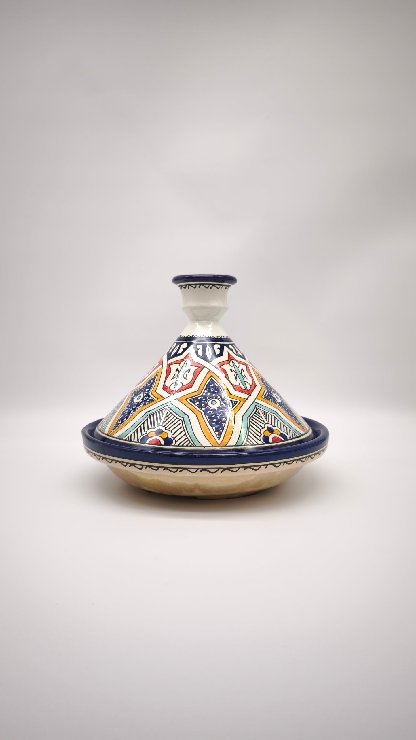 90986 Tajine in ceramica marocchina dipinta