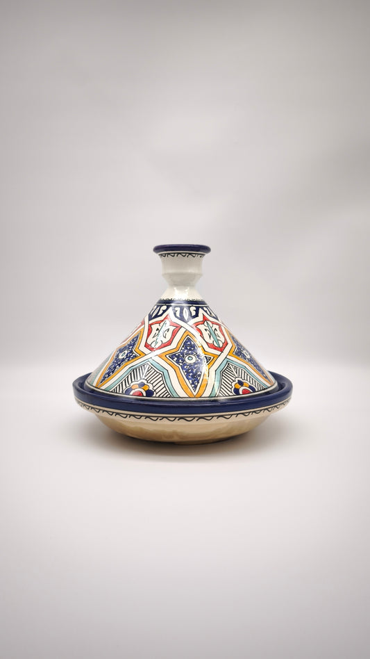 90986 Tajine in ceramica marocchina dipinta