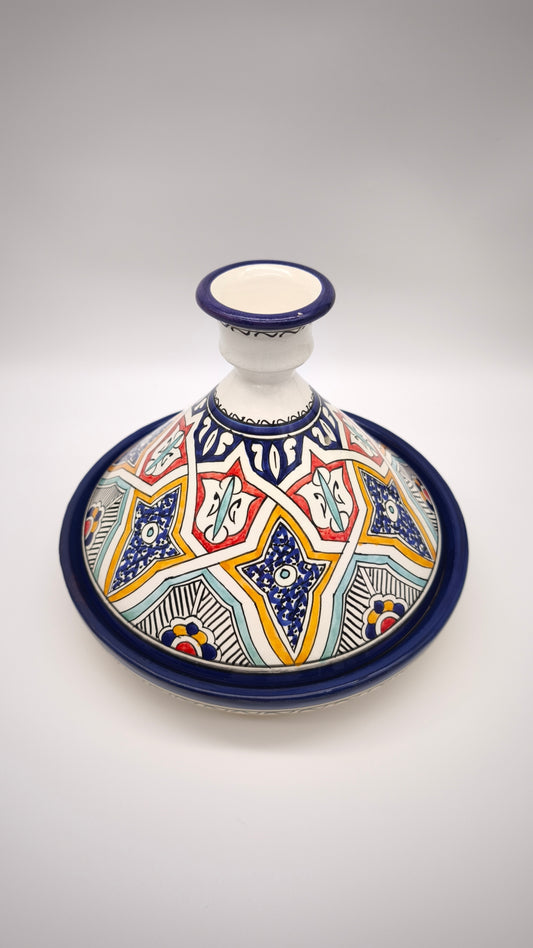 90986 Tajine in ceramica marocchina dipinta