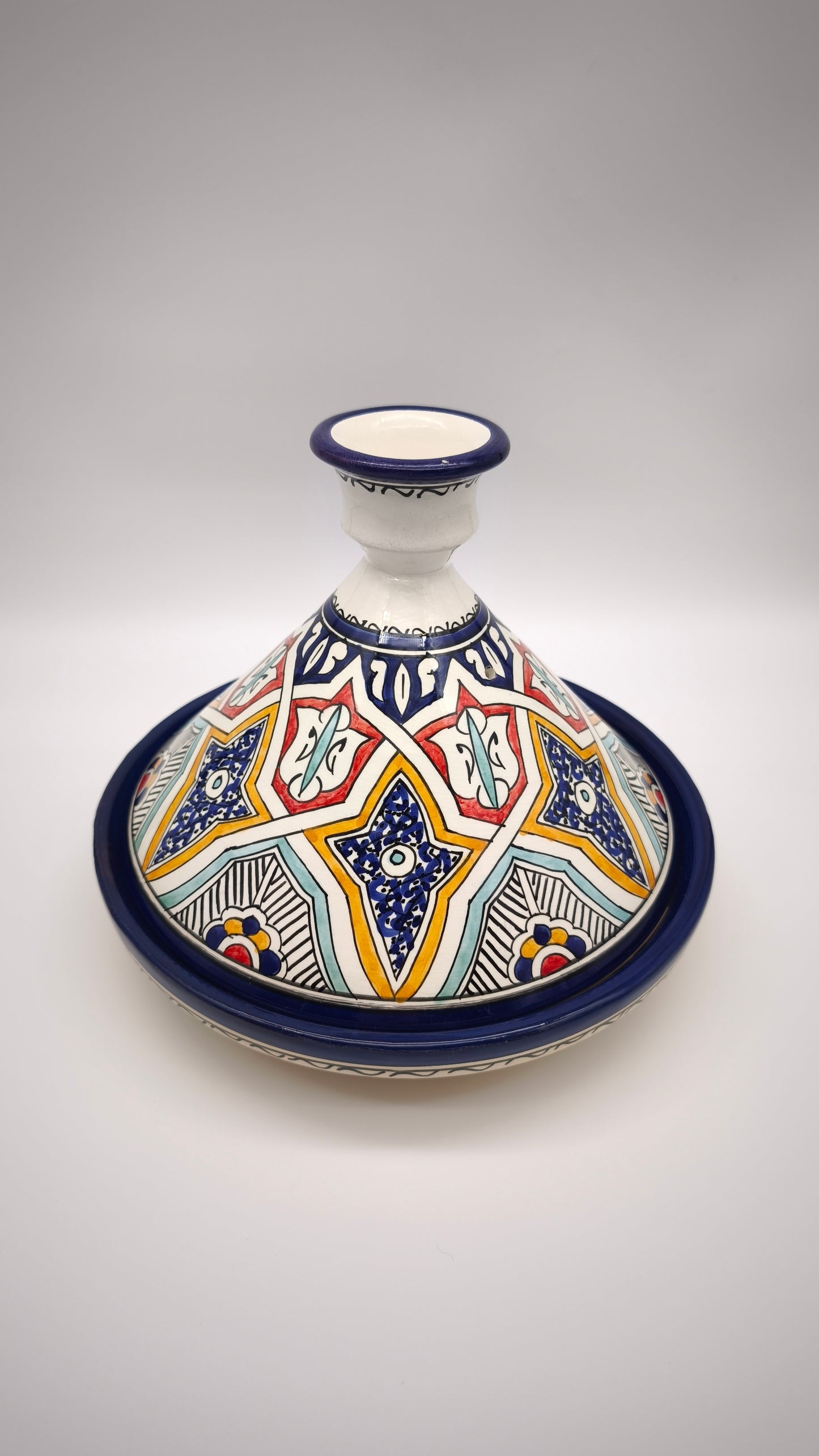 90986 Tajine in ceramica marocchina dipinta
