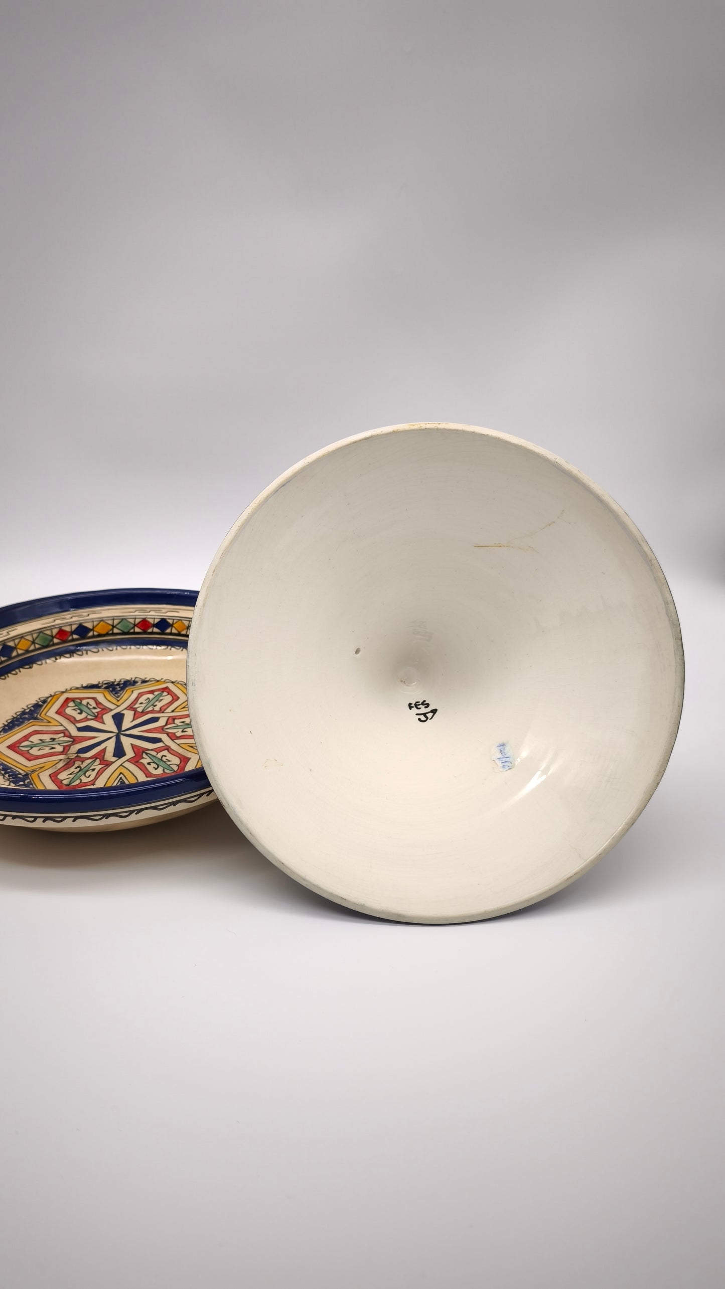 90986 Tajine in ceramica marocchina dipinta