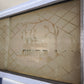129 Credenza anni '50 celeste con piano in marmo
