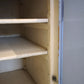 129 Credenza anni '50 celeste con piano in marmo