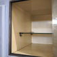129 Credenza anni '50 celeste con piano in marmo