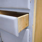 129 Credenza anni '50 celeste con piano in marmo