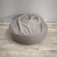 91114 Pouff a sacco in tessuto grigio