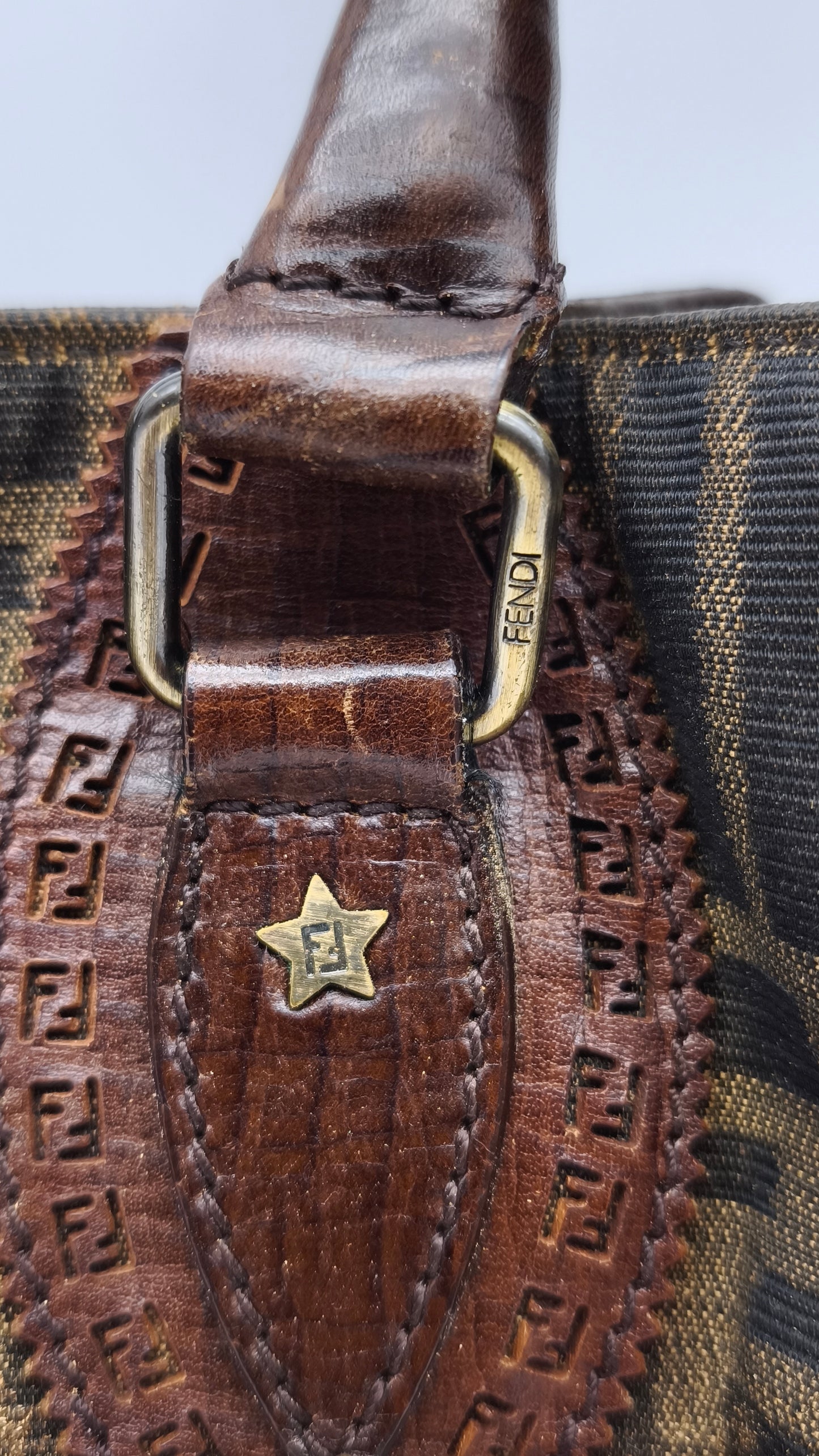 91107 Borsa Fendi con pattern logo