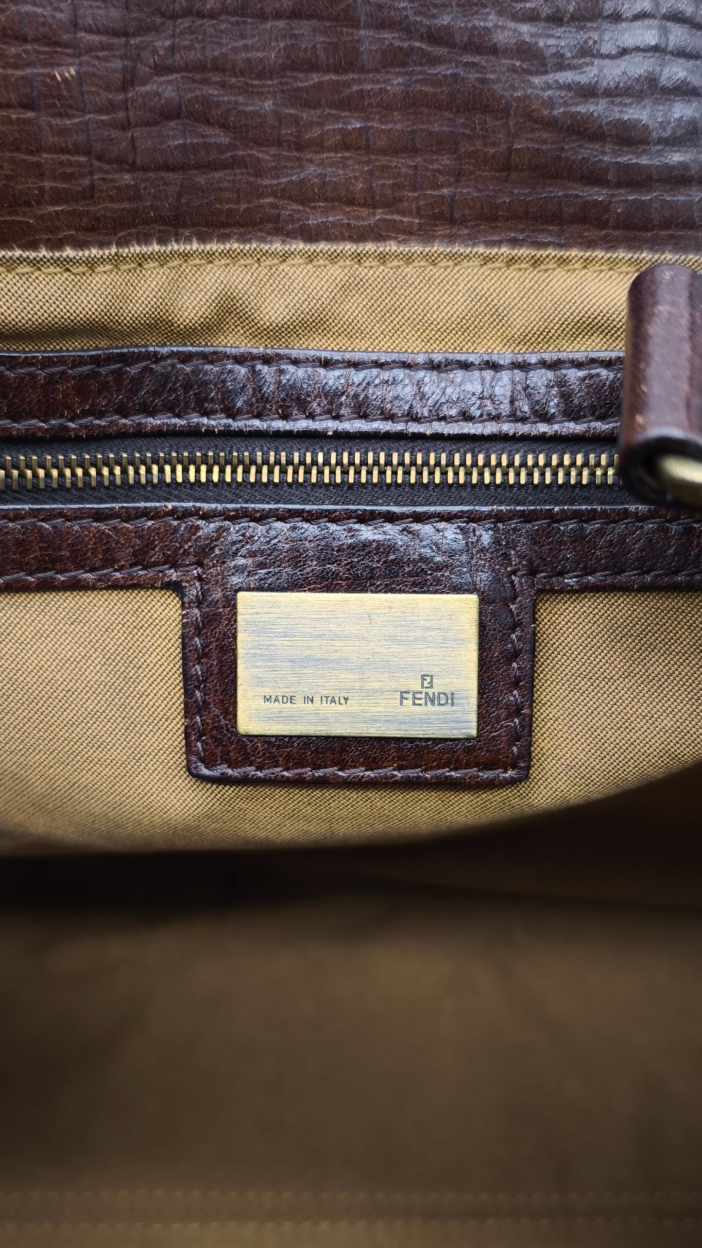 91107 Borsa Fendi con pattern logo